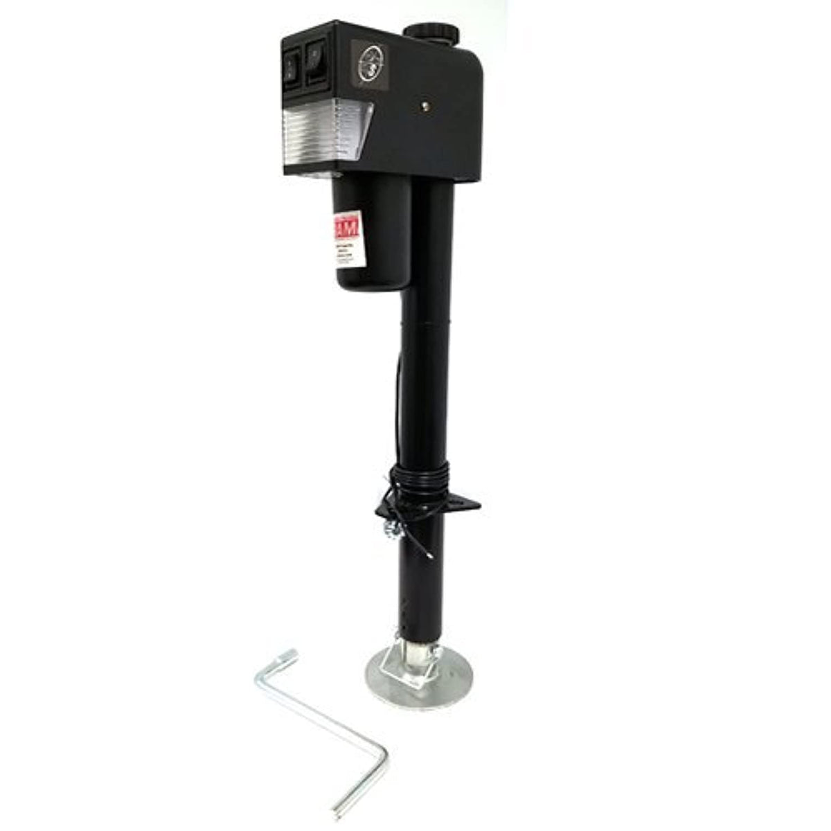 3,500 lb. Black Electric Trailer Jack with Drop Leg U1897