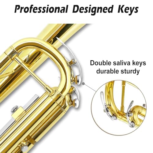 Bb Standard Trumpet Set with Hard Case, 7C Mouthpiece J6026