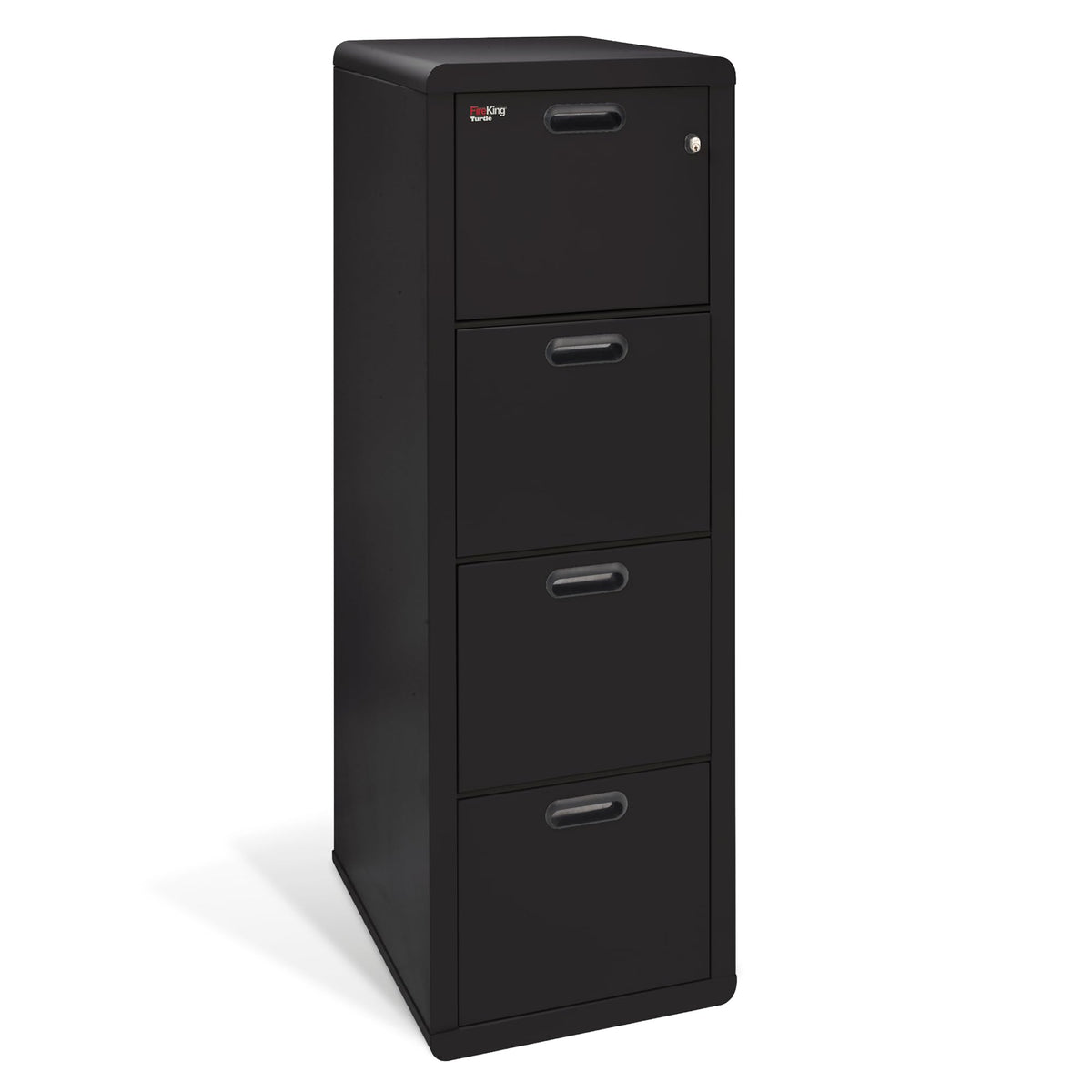 Black 4 Drawer Fire Rated File Cabinet F25564