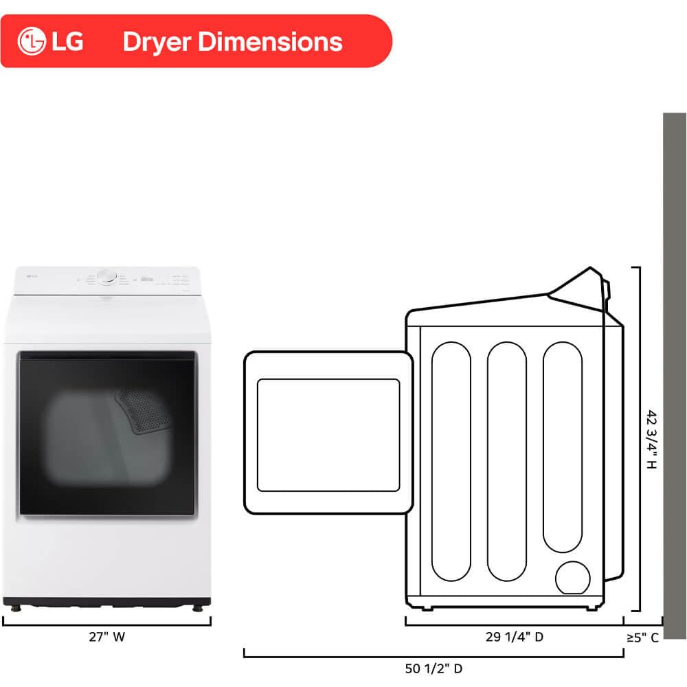 7.3 cu. ft. Electric Dryer with Wi-fi in Alpine White R944