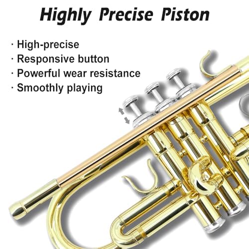 Bb Standard Trumpet Set with Hard Case, 7C Mouthpiece J6026