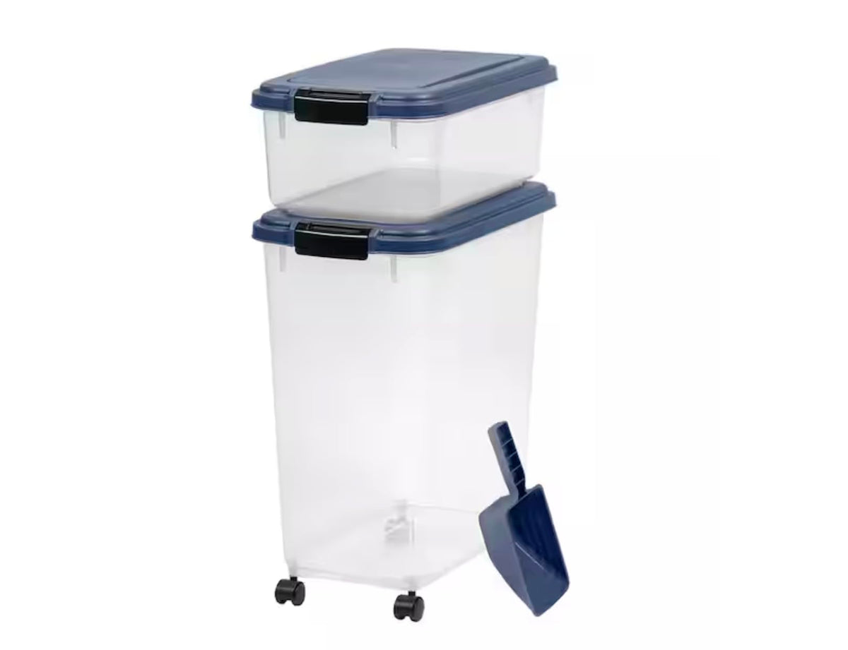 54-Pound Airtight Pet Food Storage with Scoop C18058
