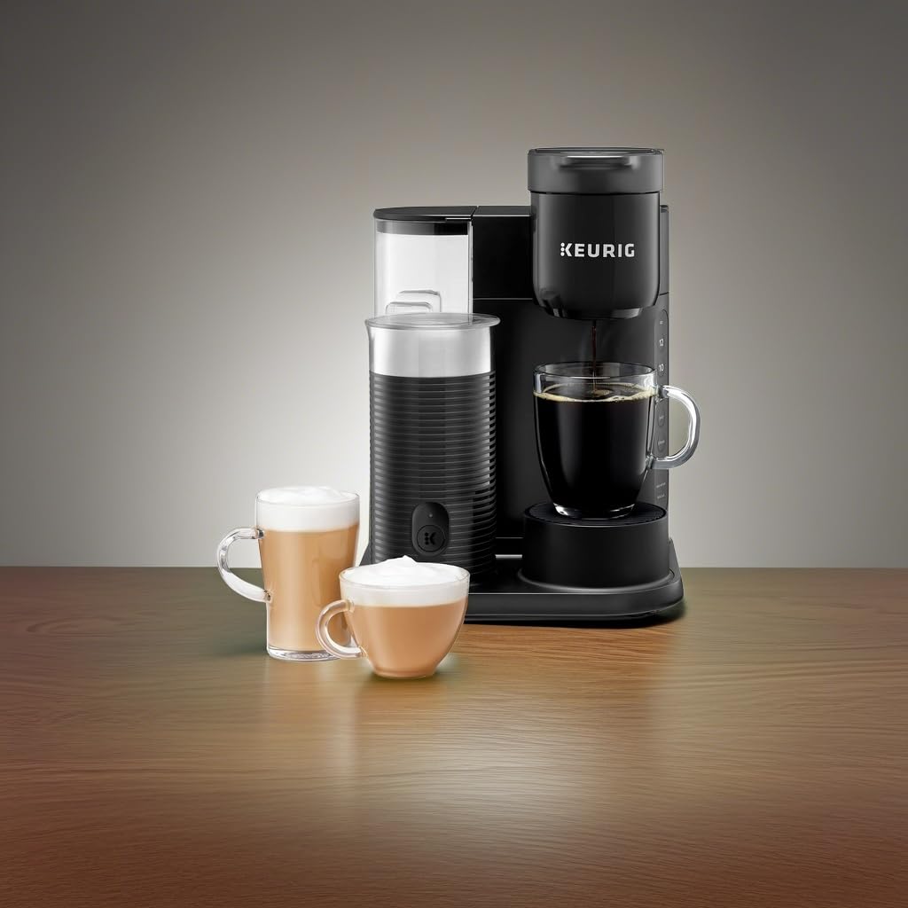 Single Serve Coffee, Latte and Cappuccino Maker, Black Y22976