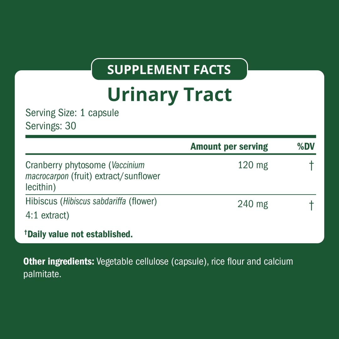 Cranberry Urinary Tract Supplement 30 Vegan Capsules C849