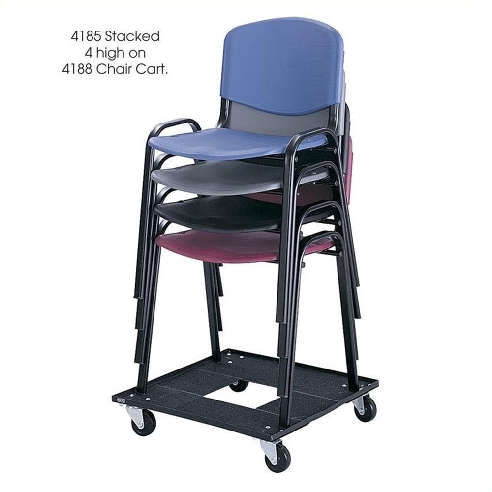 Charcoal Stack Chairs Pack of 4 J530