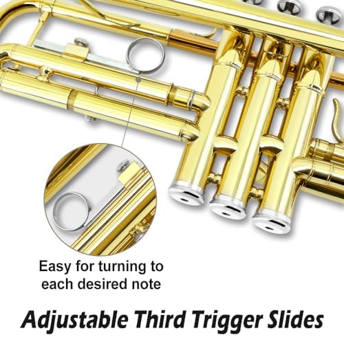 Bb Standard Trumpet Set with Hard Case, 7C Mouthpiece J6026