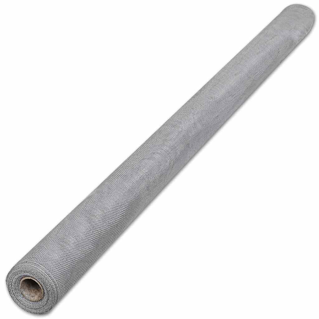 Aluminum Wire Mesh 39.4"x196.9" Silver Roll Z24773
