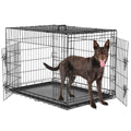 36 Inch Metal Dog Crate Kennel with Divider Panel L89922