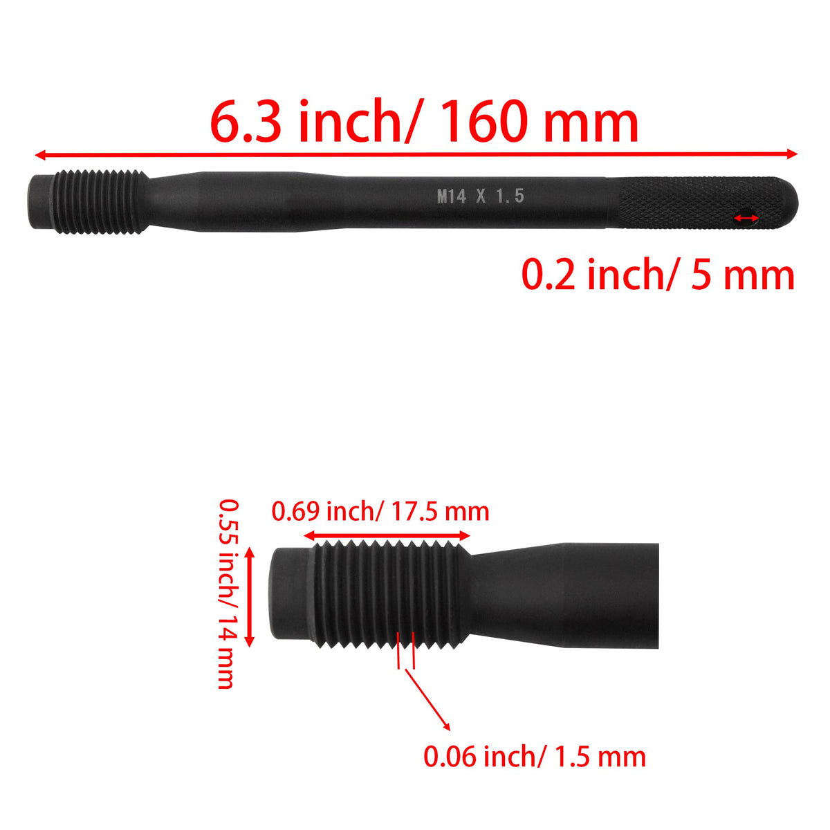 M14x1.5 Steel Wheel Alignment Pin D41938