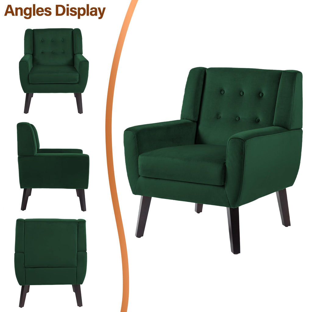 Velvet Accent Chairs Set of 2 F634