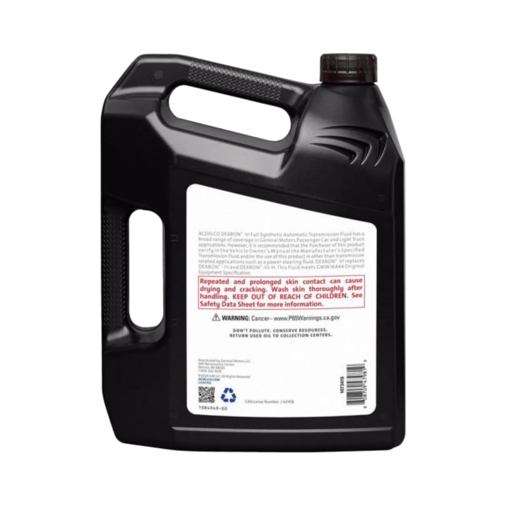Dexron VI Full Synthetic Automatic Transmission Fluid 1 gal Case of 3 F54496