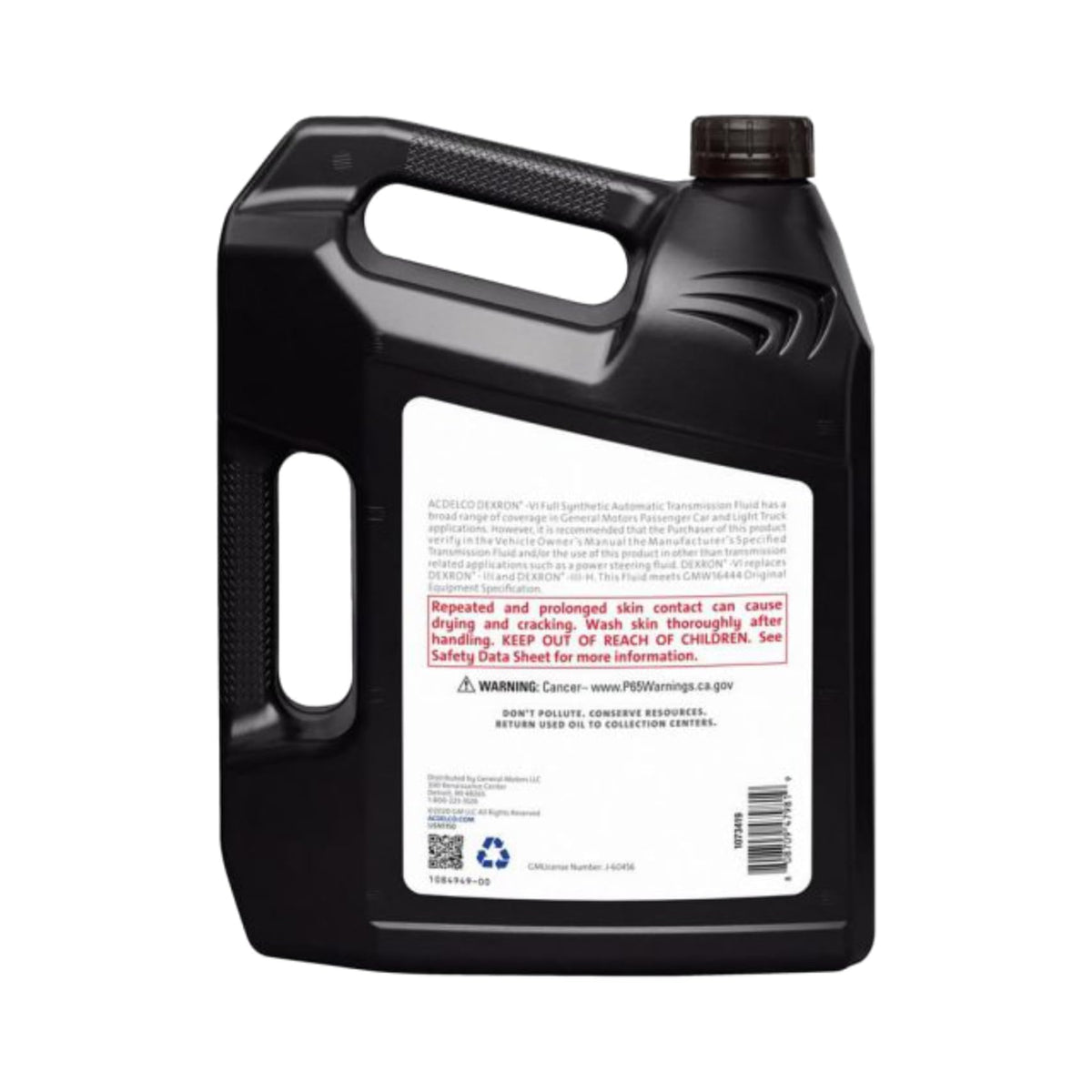 Dexron VI Full Synthetic Automatic Transmission Fluid 1 gal Case of 3 F54496