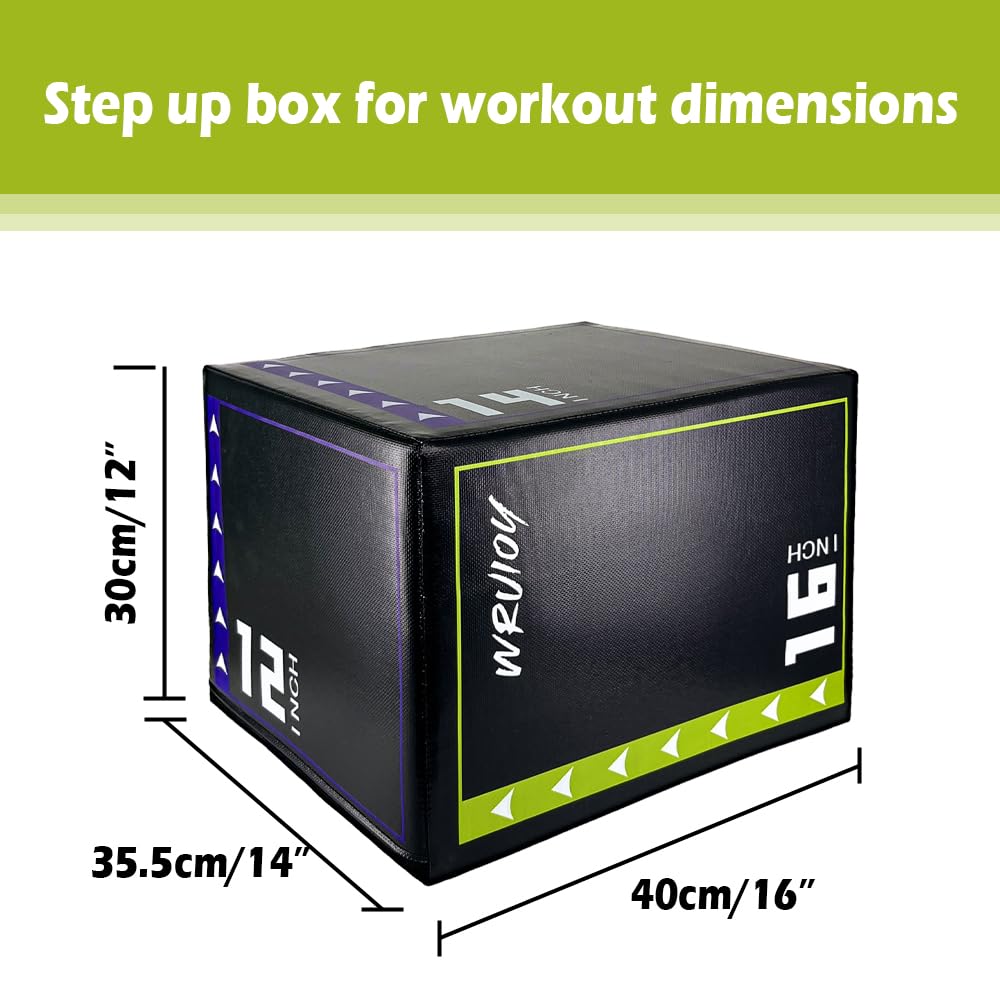 3-in-1 Non Slip Foam Plyometric Jump Box R46538