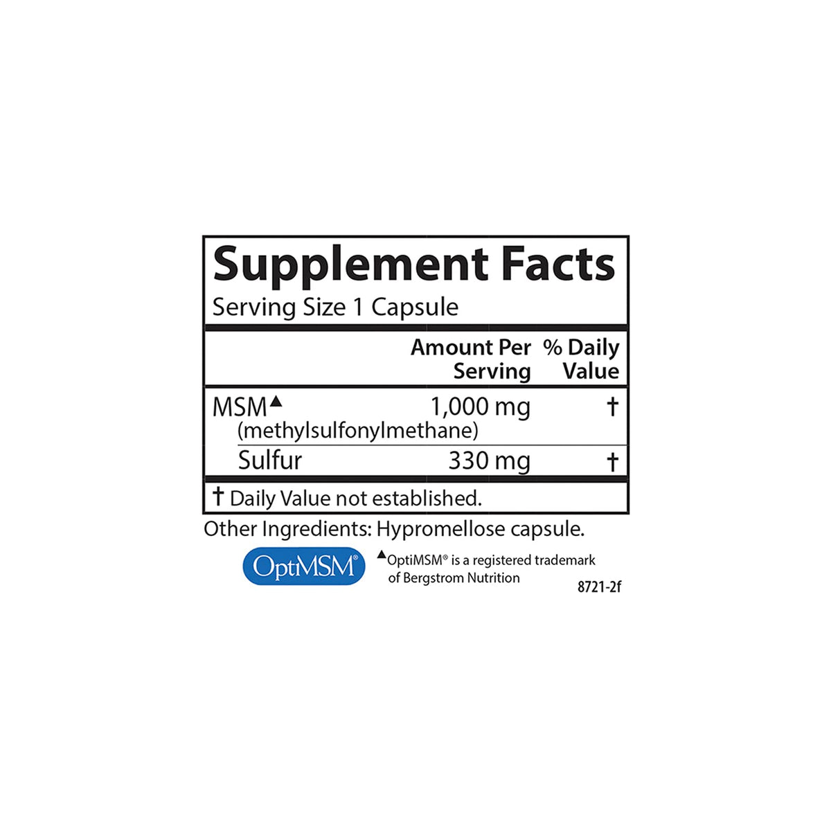 1000 mg Vegetarian Capsules A13730