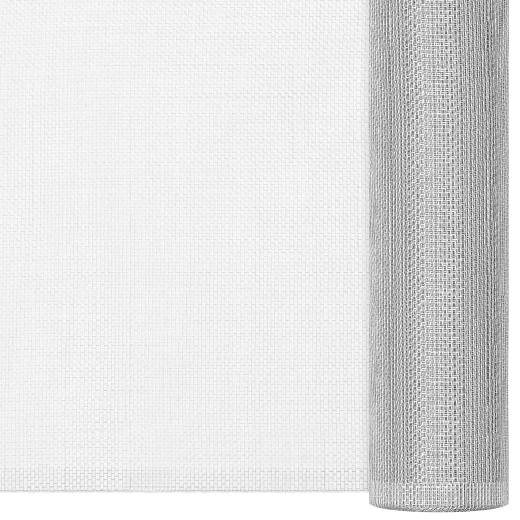 Aluminum Mesh Screen Roll, 44.1x196.9 Inch Silver D489949