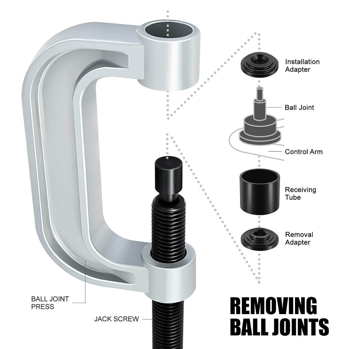 21pcs Universal Ball Joint Service Repair Tool Kit V972338