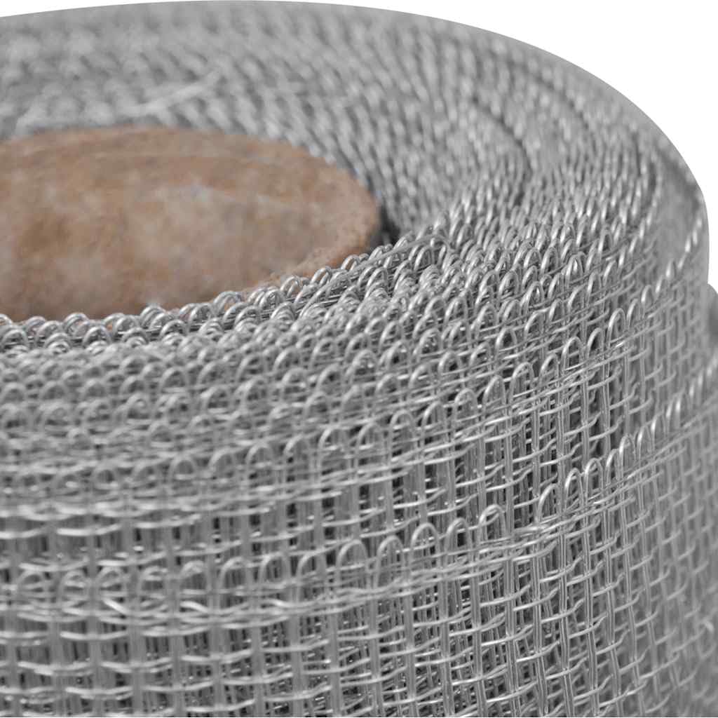 Aluminum Wire Mesh 39.4"x196.9" Silver Roll Z24773