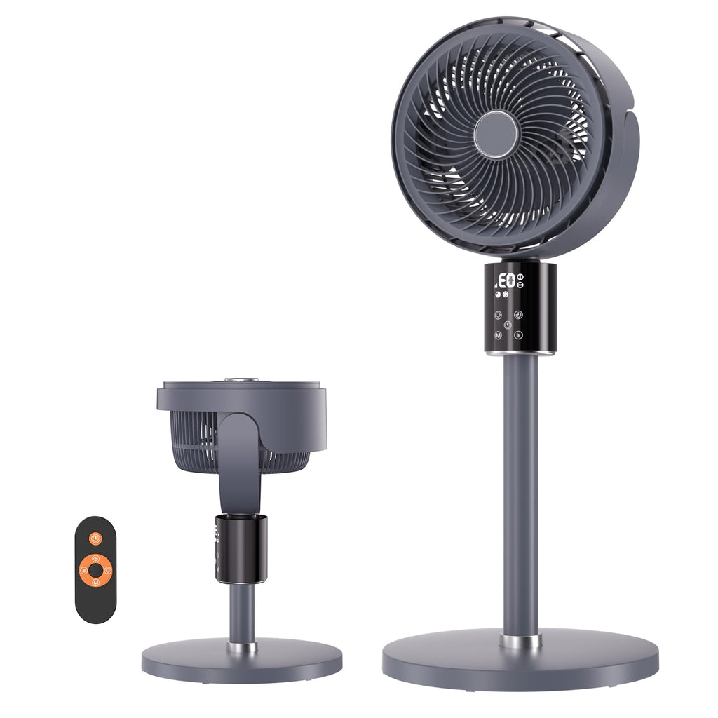 100ft Oscillating Standing Fan with Adjustable Height K84254
