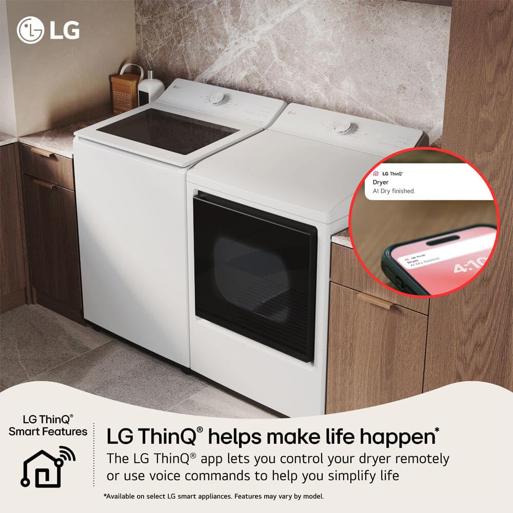 7.3 cu. ft. Electric Dryer with Wi-fi in Alpine White R944