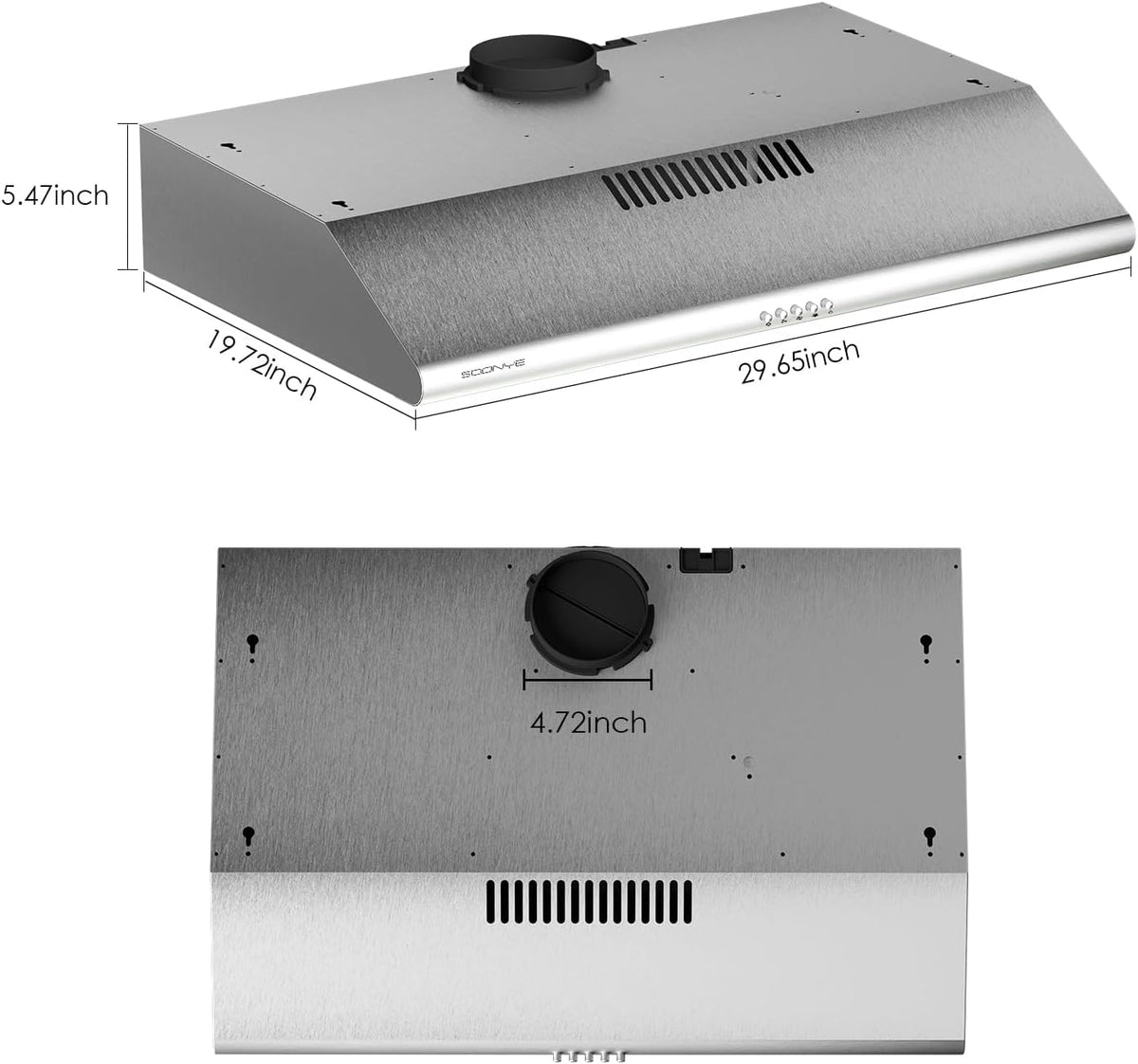 30 inch Stainless Steel Under Cabinet Range Hood R4508