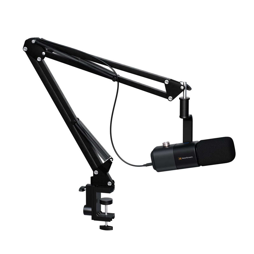USB/XLR Dynamic Podcast Microphone with Boom Arm V6087