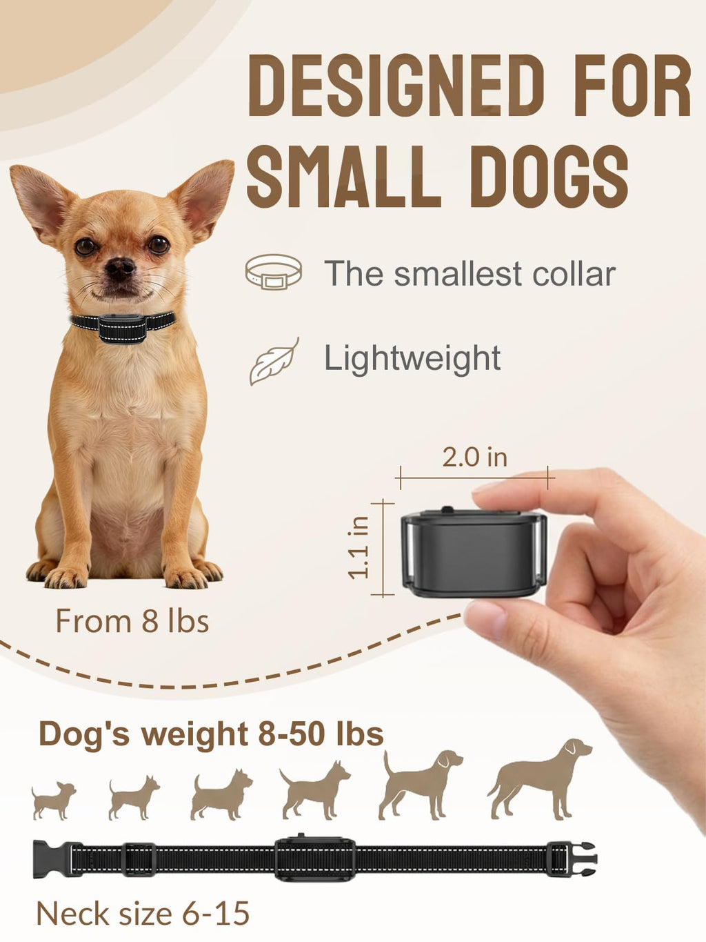 Wireless Small Dog Fence for 2 Dogs, Up to 3500ft Adjustable Waterproof Rechargeable Pet Containment System M86944
