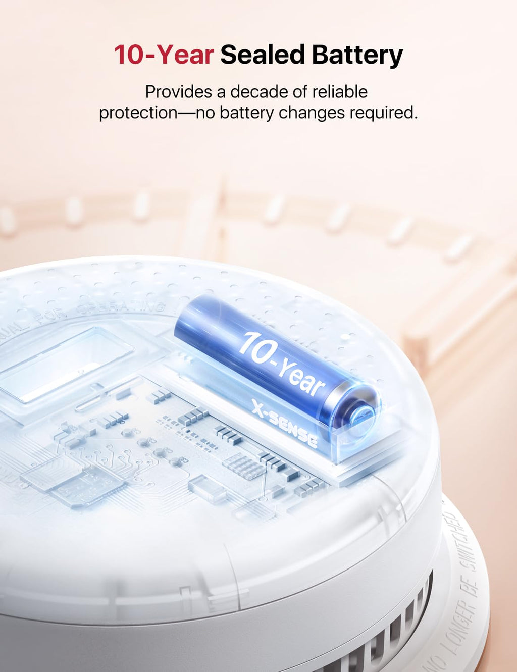Wireless Interconnected Combination Smoke & CO Alarm 3-Pack A68468