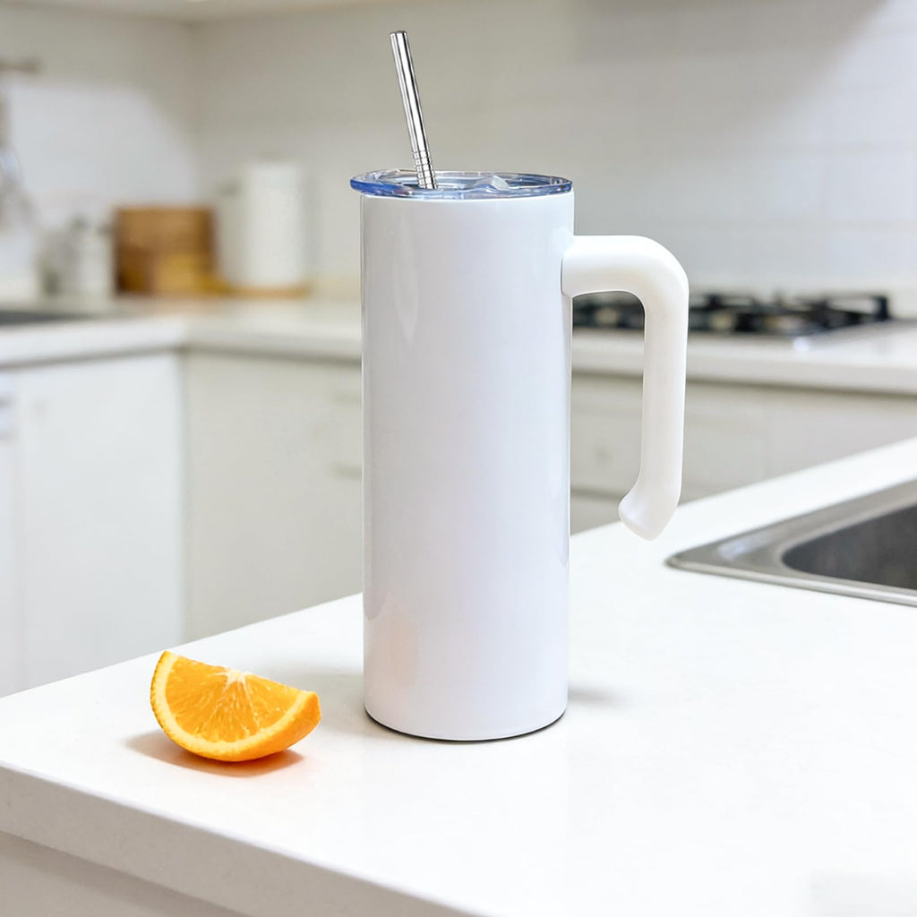 16 Pack 20 oz Stainless Steel Sublimation Tumblers with Straw & Lids O2813