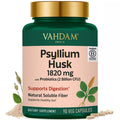 Psyllium Husk Capsules 1800 mg with Probiotics 90 Veggie Capsules X30000