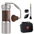 Manual Coffee Grinder Silver with Carrying Case Stainless Steel Conical Burr D8053