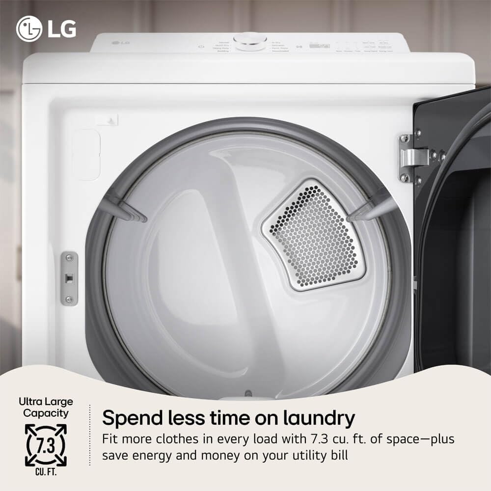 7.3 cu. ft. Electric Dryer with Wi-fi in Alpine White R944