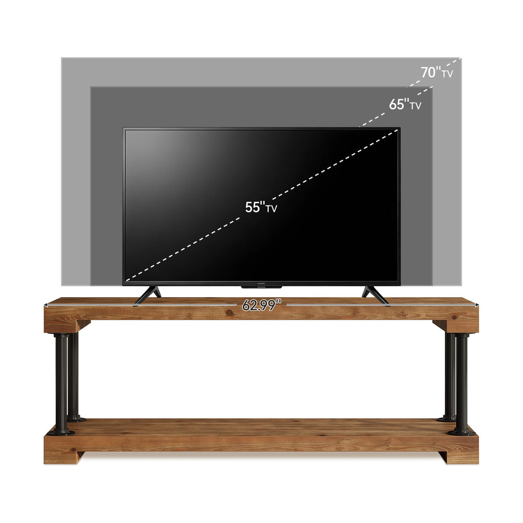 Solid Wood TV Stand for 75-Inch TV T5743