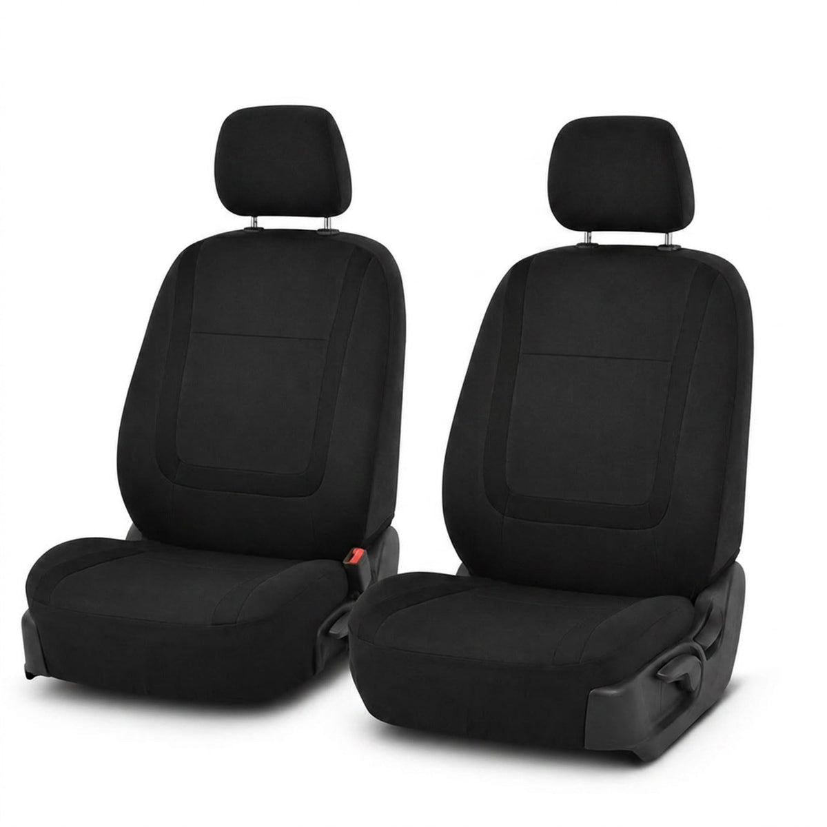 Cloth Car Seat Covers Front Set Black O5761