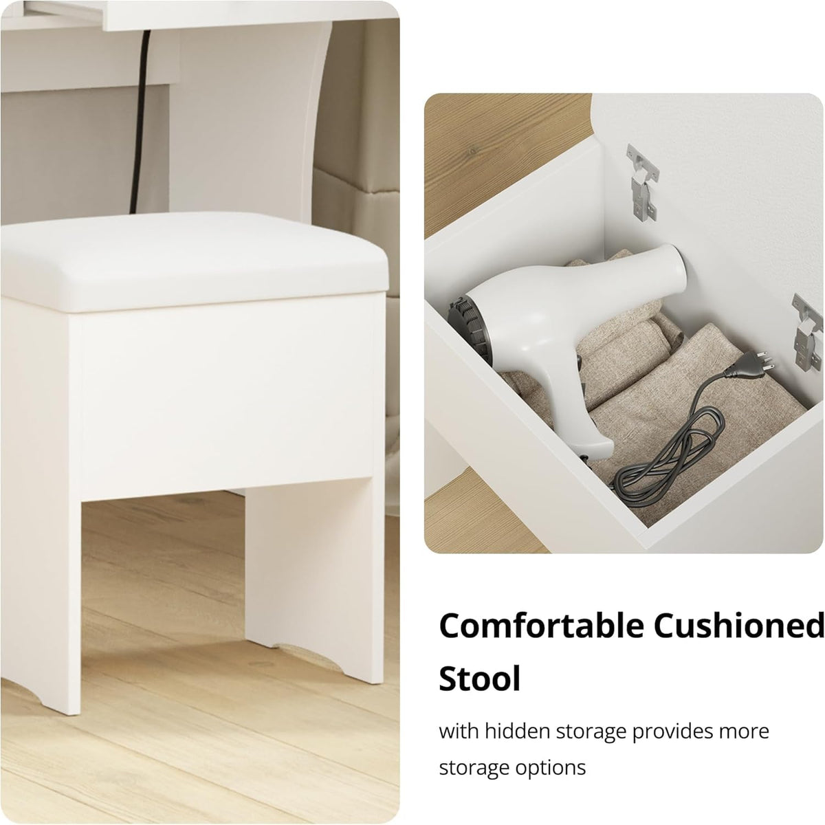 Vanity Desk with Charging Station Y75972