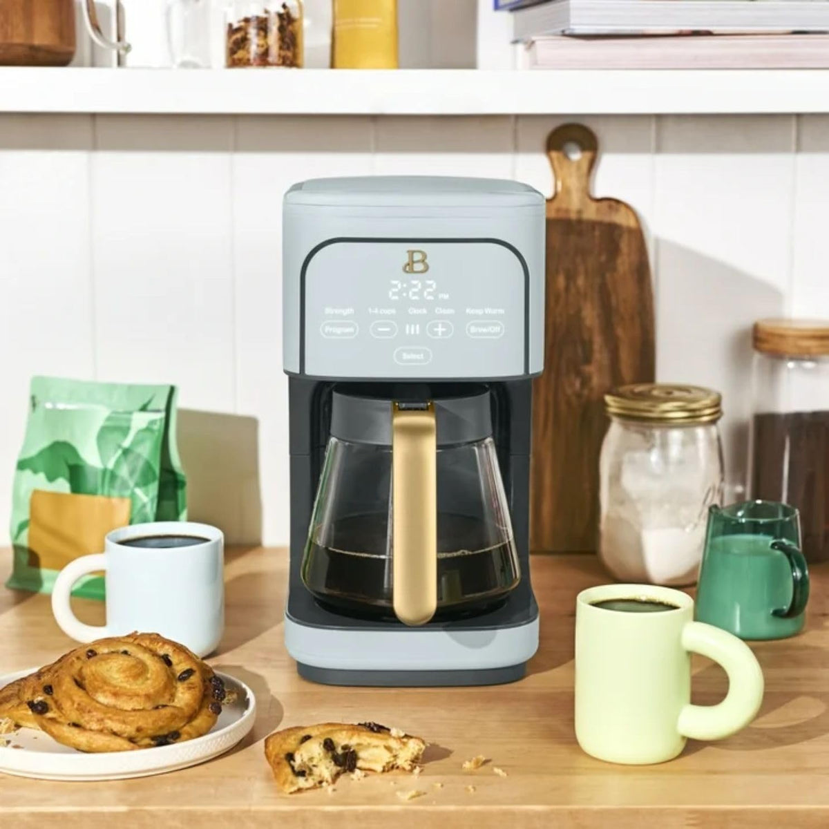 12-Cup Programmable Drip Coffee Maker with 24h Timer H1288