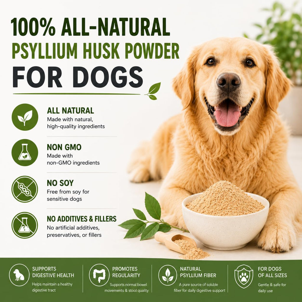 Psyllium Husk Powder for Dogs 9 oz H163