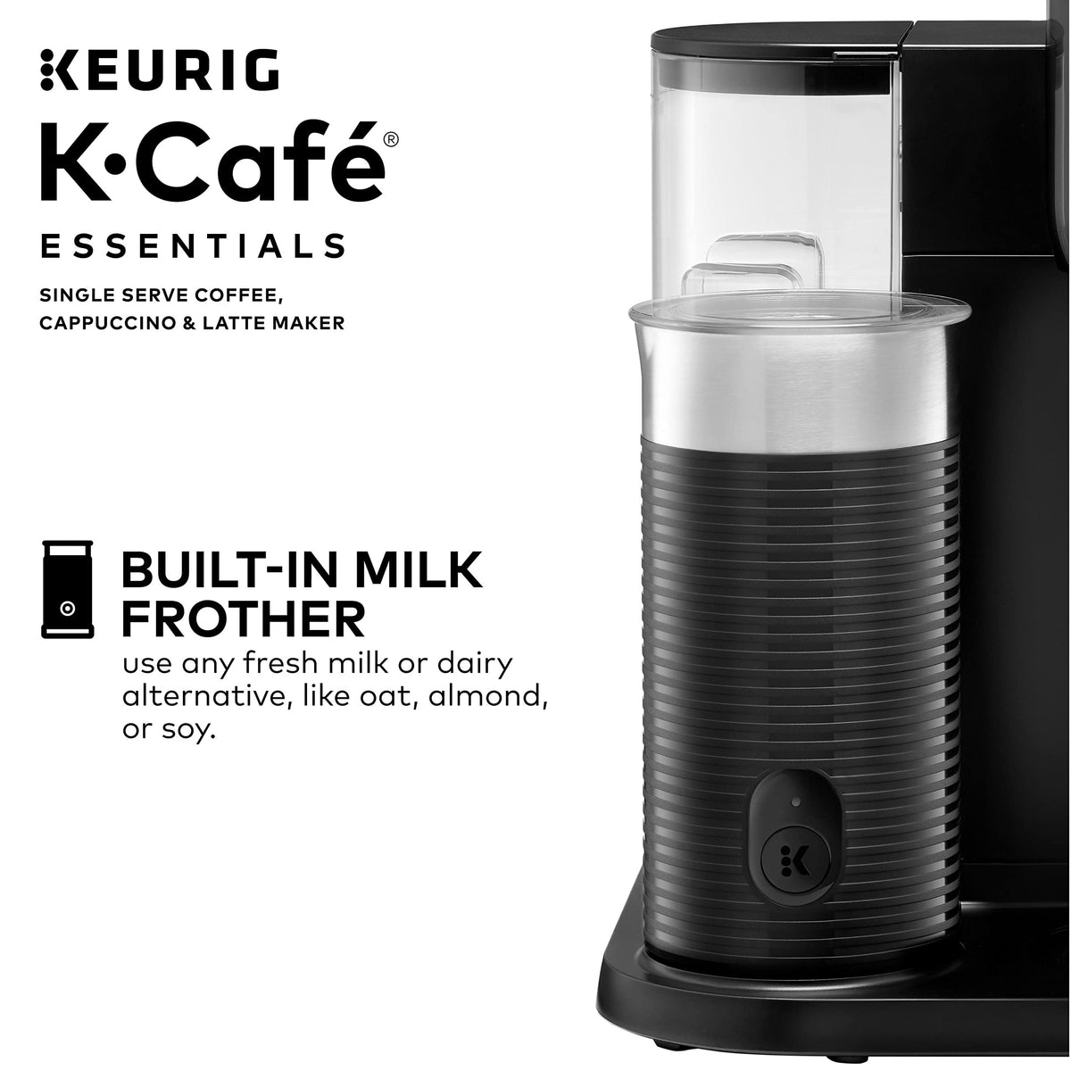 Single Serve Coffee, Latte and Cappuccino Maker, Black Y22976