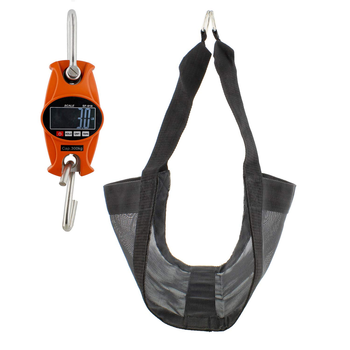 Blue Digital Hanging Scale & Livestock Sling 660 lb M6749