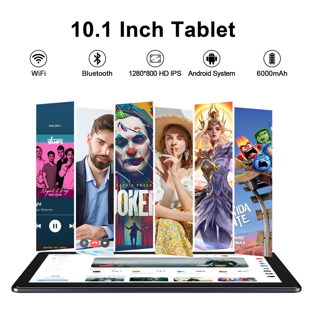 10 inch Android Tablet 32GB ROM 2GB RAM Quad-Core 6000mAh Z202814