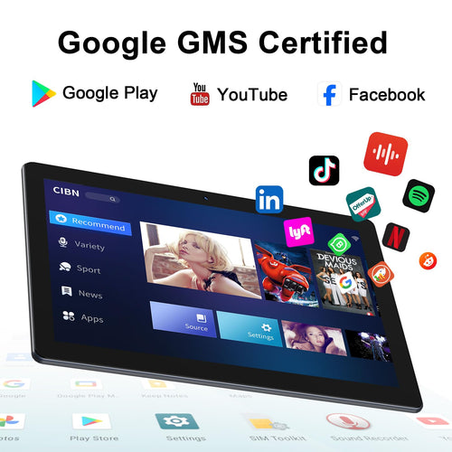 10 inch Android Tablet 32GB ROM 2GB RAM Quad-Core 6000mAh Z202814