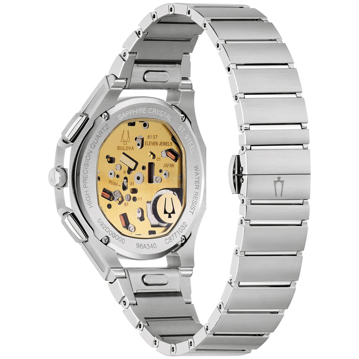 Brown Dial Stainless Steel Chronograph Watch Set 41.5mm T36844