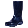 Women's Mid Calf Waterproof Rubber Rain Boots X416