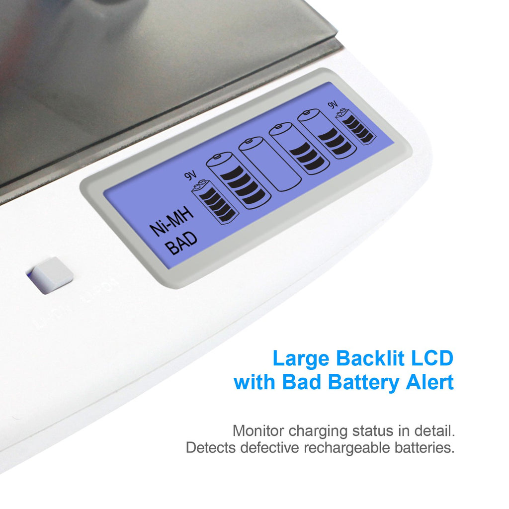 Rechargeable C Batteries and Universal Battery Charger I551511