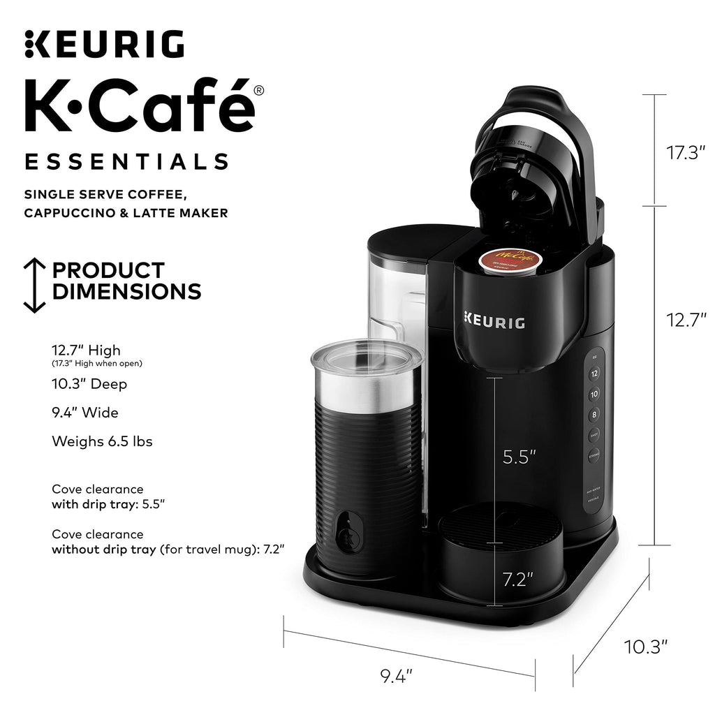 Single Serve Coffee, Latte and Cappuccino Maker, Black Y22976