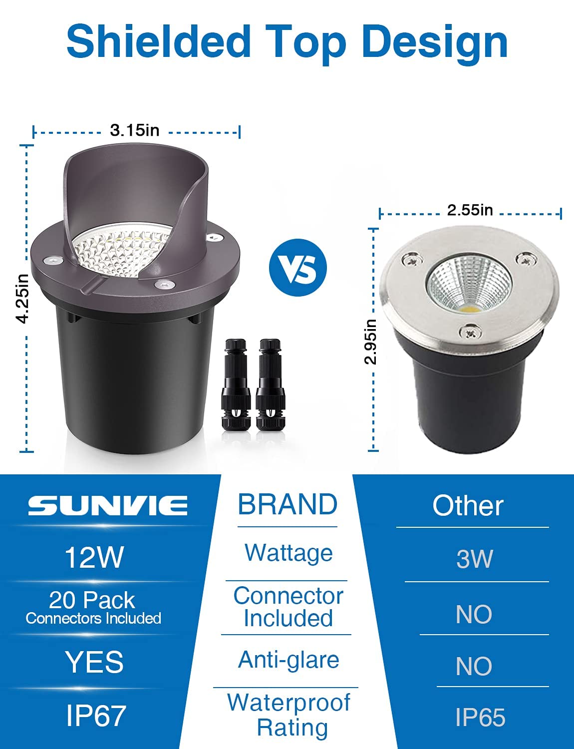 6 Pack Low Voltage LED Landscape Lights with Transformer Z432711
