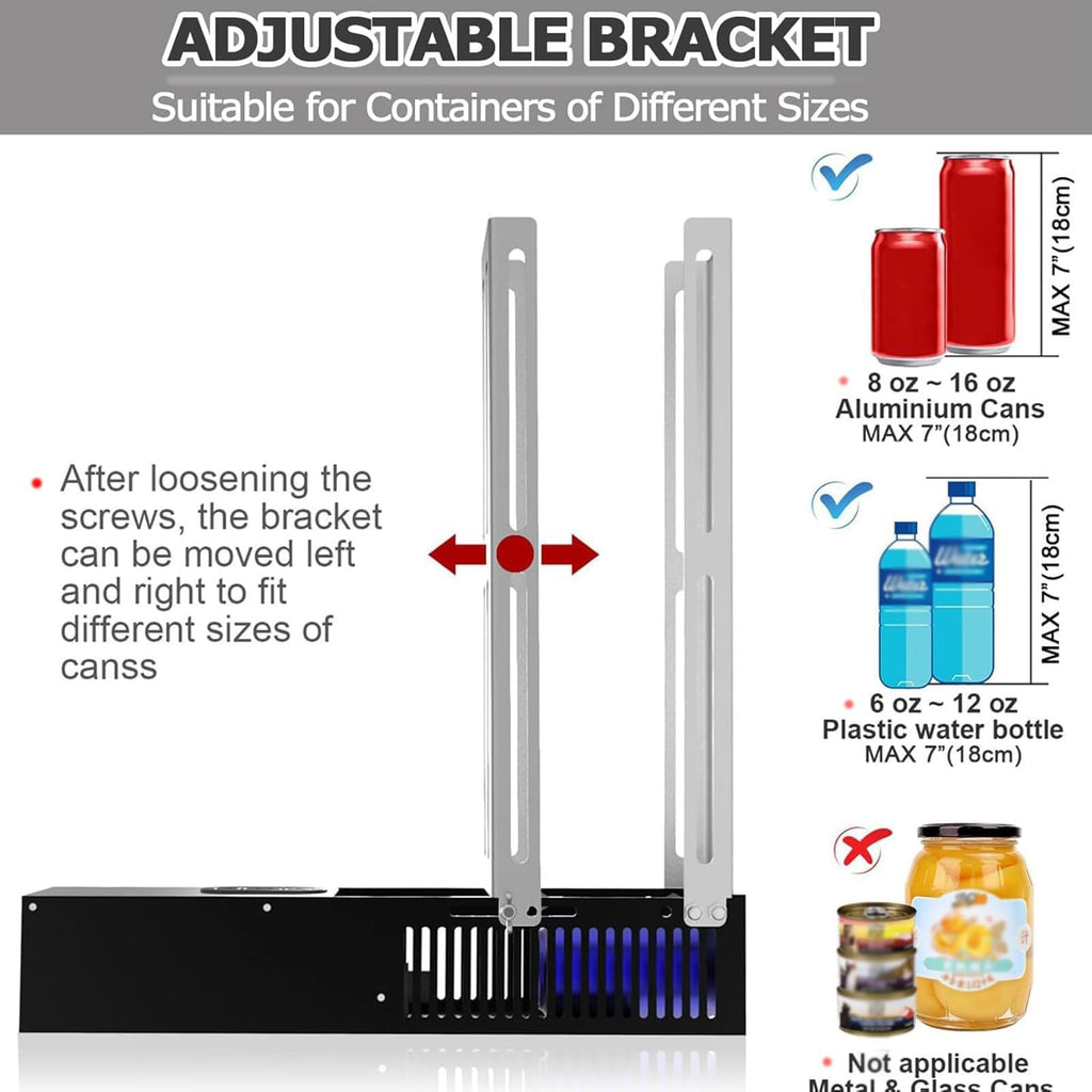 Wall Mounted Can Crusher for 12/16oz Aluminum Cans C534
