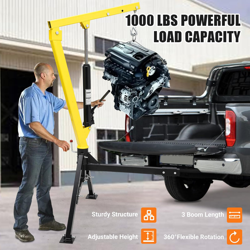 Hydraulic Pickup Truck Crane 1000 lbs Capacity O713605