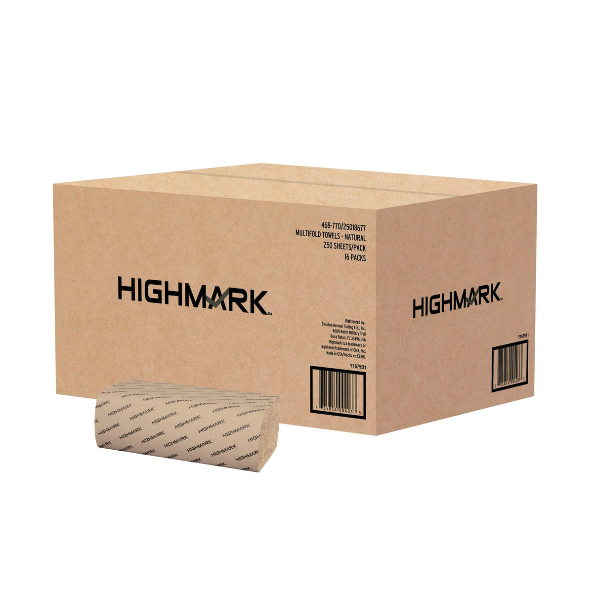 100% Recycled Multifold Paper Towels, Natural, 250 Per Sleeve, Case Of 16 Sleeves G874624