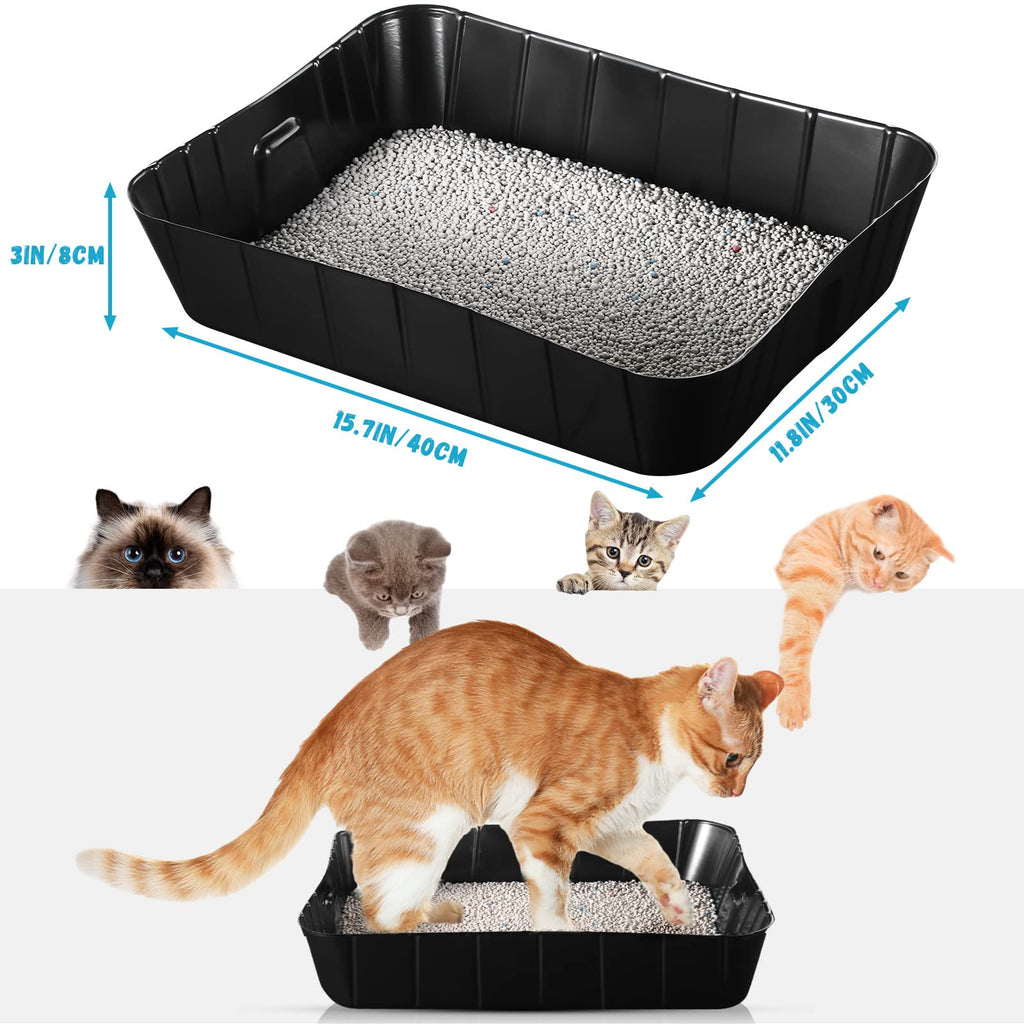Black Disposable Litter Box for Cats P3531