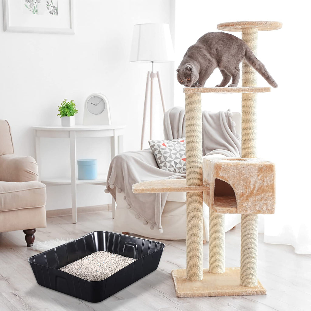 Black Disposable Litter Box for Cats P3531
